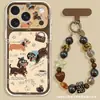 Dachshund Inglés Aplicable Funda para Teléfono Apple 17pm iPhone 18 Dibujo Animado Lindo 16 Transparente 15 Pulsera 14 Femenina