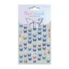 Pegatinas de Uñas Mariposa Azul Soñadora 5D Estereoscópicas en Relieve Mariposa Azul DIY Pegatinas de Uñas Joyería Estilo Ca