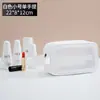 Bolsa de Lavar Transparente à Prova d'Água para Maquiagem Bolsa de Viagem Portátil para Armazenamento Bolsa de Lavar com Janela Transparente de PU Grande Capacidade Atacado