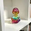 Ornatos populares de zodíaco rotativos de cristal, decorações de mesa de zodíaco rotativas, ornamentos artesanais rotativos de vidro