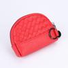 2026 Bolso Nuevo para Mujer Cartera Tejida Hecha a Mano Billetera Sencilla para Monedas Billetera de Piel Sintética Bolso Pequeño con Cremallera para Cosméticos