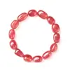 Pulsera de Cristal de Fresa Natural con Azúcar en Grano para Mujer, Pulsera Irregular de Cubos de Azúcar Estilo Dulce, Regalo para Novia en el Festival Qixi, Al por Mayor