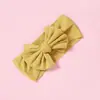 Amazon al por mayor puntual accesorios para el cabello de niños nuevo elástico nailon lazo ancho banda para el cabello de bebé protección para bebé puerta halógena