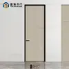 Puerta de Madera Maciza, Juego de Puertas para Dormitorio, Puerta Interior para Uso Doméstico sin Pintura, Puerta Lacada, Puerta Compuesta de Madera Maciza de Cristal de Carbono, Puerta de Madera para Casa de Huéspedes