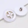 Botones Plásticos Electroplateados al por Mayor para Abrigos de Peluche y Camisas de Mujer, Botones Redondos de Perla Diamantada de Alta Gama Estilo Pequeño Fragancia