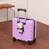 [Processamento Personalizado] Mala de Viagem Fofa de Urso de 18 polegadas para Bagagem de Mão com Trava de Senha e Rodas Universais