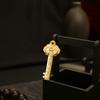 Colgante de llave de oro Ruyi del zodiaco de latón para hombre y mujer, llavero de coche, bolso, colgante, artesanía de cobre, colgante