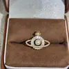 Anillo de Perla de Agua Dulce de Moda con Flores de Pintura al Óleo de Colores, Temperamento de Lujo Ligero, Joyería de Gama Alta Versátil Anillo para Mujer