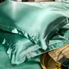 Funda de almohada de seda estilo europeo para belleza funda de almohada de seda funda de almohada de seda de hielo 48*74 cm al por mayor exportación transfronteriza toalla de almohada