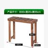 Escalón de Madera Maciza Pie de Apoyo Madera Carbonizada para Exteriores Madera Anticorrosiva Marco de Flores Escalera Suelo Balcón Marco de Flores Suculentas Camino Exterior MC