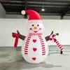 Fábrica de Decoración Inflable Navideña Transfronteriza de 6 pies con Luz LED de Muñeco de Nieve
