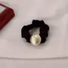 Metal de Gama Alta Camelia Banda de Goma Intestino Moda Corazón Flor Goma para el Cabello Sujetador de Cola de Caballo Cuerda para el Cabello Banda Elástica Accesorio para el Cabello
