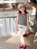 Conjunto de Verano 2026 Nuevo Estilo Coreano Tendencia Chaleco y Pantalones Acampanados para Bebés Niñas Ropa Infantil Weimu