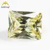 2x 3 ~ 10x 12mm 5A retangular ângulo reto cor geral agregado de zircônia cúbica sintética pedra solta atacado