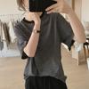Camiseta Rayada de Algodón Premium para Mujer 2026 Verano Nuevo Estilo Corte Holgado Adelgazante Versátil Manga Corta Camiseta Superior