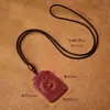 Coleção de Pingentes Naturais de Cinábrio e Areia Roxo-Dourada, Colares de Casal do Ano Zodiacal, Atacado e Dropshipping de Joias e Presentes de Feira Livre