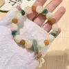 Pulsera Nueva de Garra de Gato de la Suerte y Pez Koi Estilo Chino, Joyería Linda de Diseño de Nicho para Estudiantes, Pulsera de Cuentas para Mujeres con Alto Valor Estético