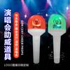 Palo Fluorescente Acrílico de 15 Colores, Palo de Soporte en Forma de Abanico Personalizado para Celebridades, Luz de Mano Brillante con Control Remoto de 2.4g