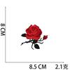 Amazon borboleta quente bordado adesivos de pano rosa flor Zhang Zi desenhos animados lótus bordado logotipo roupas adesivos patch ferro de passar