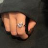 Anillo Geométrico Irregular de Alto Grado con Temperamento de Estilo Cool Ins para Mujer, Joyería de Estilo Cool Dulce Trendy Niche Simple