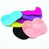 Gran oferta de estropajo de silicona para limpieza de brochas de maquillaje, estropajo de belleza con ventosa, pequeño estropajo de mariposa.