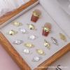 Joias de Nail Art Transfronteiriças Anel Planeta Saturno Globo Brilhante Metal Unhas Usáveis Joias de Unha Acessórios de Nail Art Atacado