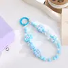 Corrente de Celular Cor Dopamina, Pingente de Celular, Feito à Mão com Contas, Estilo Fresco, Alça Anti-Perda, Pulseira de Pulso, Pingente de Bolsa