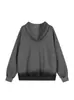 Sudadera con capucha y cremallera estilo retro americano de calle, teñida anudada con tachuelas, para hombre y mujer, estilo casual suelto de primavera, chaqueta moderna