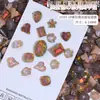 Outono e Inverno Broca de unha Maillard Decorações Misturadas Strass de Vidro Plano com Ponta Brilhante Acessórios de Unha Sereia