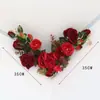 Nuevas decoraciones de techo para interiores para habitaciones de bodas, con flores simuladas dispuestas en un diseño de cuatro esquinas, creando una escena floral festiva y hermosa para la sala de estar