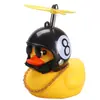 Pato Rompevientos para Coche, Patito Amarillo para Bicicleta, Adorno Montado en Coche, Hélice de Libélula de Bambú, Pato para Casco para Uso en Coche