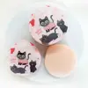 Fofo Cartoon Marshmallow Almofada de Ar para Maquiagem, Uso Duplo para Aplicação Seca e Úmida, Esponja que Não Absorve Pó, Pó Solto, Base Líquida, Corretivo e Fixação de Maquiagem