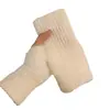 Guantes Cálidos y Resistentes al Frío de Otoño e Invierno para Mujer Ins Pelo de Visón Sintético Elegantes Lindos de Oficina Medio Dedo Estudiante Suaves y Cerosos