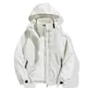 Chaqueta Tres en Uno Estilo Nuevo para Hombres y Mujeres, Sencillo Conjunto Desmontable de Dos Piezas, Chaqueta de Montañismo Gruesa con Forro de Polar, Moderna