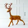 Adornos de Ciervo Navideño Decoraciones Navideñas Ciervo Sika Simulado Accesorios de Decoración Navideña Adornos de Muñeco de Reno Navideño