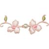 Botón de Placa Cheongsam Hengmeihe Botón Chinoiserie Flor Lila Botón Nuevo Chinoiserie Dinastía Han Tejido a Mano Tira Dura Botón Decorativo
