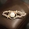 Broche Pérola Estrela e Lua Luxo Leve Zircônia Cravejada Strass Pinos de Lapela Feminino de Alta Qualidade Acessório para Casaco Venda por Atacado