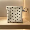 Bolsa de almacenamiento para metralla, monedero de lunares, bolsa para labiales, bolsa colgante de material PU, bolsa portátil para almacenamiento de tarjetas de identificación