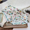 [80-120] 524 Seda de Hielo estampado lindo tiro bajo bolsa de ropa interior para mujer cadera con taladro ropa interior para mujer tiro bajo