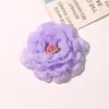 Estame de flor de tecido elegante e delicado adornado com acessório de flores de rede DIY para roupas, grampo de garra, broche, acessórios para sapatos e chapéus