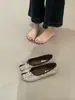 Sapatos Rasos Retro Estilo Francês com Bico Dividido Casco de Porco, Novos Mocassins Versáteis para o Dia a Dia Slip-On Mary Jane de Boca Rasa para Mulheres