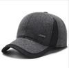 Gorra Hombres Invierno Cálida Lana Pico Gorra Béisbol Orejeras Invierno Hombre Mayor Hombre Mayor