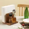 Suporte de Armazenamento de Papel Toalha de Madeira, Prateleira de Temperos Conveniente para Bancada de Cozinha, Suporte de Guardanapos para Restaurante, Porta Papel Toalha de Madeira Maciça