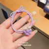 Set de Cintas para el Cabello Flor de Encaje Uva Morada ins Girly Dulce Anillo de Salchicha Alto Valor Cuerda para el Cabello Linda Accesorios para el Cabello