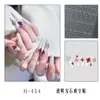 Suministros para Uñas Artísticas Pegatinas Transparentes Huecas con Piedras Preciosas, Plantillas para Pintura en Spray, Varios Estilos de Pegatinas Transparentes para Uñas con Piedras Preciosas Huecas