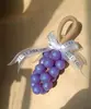 Sabonete Artesanal Cacho de Uva Pérola Transfronteiriço Presente de Feriado Sabonete de Cristal Fruta Artificial Sabonete com Óleo Essencial Sabonete Decorativo Lembrança