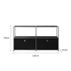 Móvel Modular Combinado Usm Armazenamento de Luxo Leve Aparador de Aço Inoxidável Armazenamento Gabinete de TV Gabinete de Sapatos Estilo Ins Armário Lateral de Armazenamento