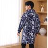 Bata de Terciopelo para Adultos Invierno Impermeable y a Prueba de Aceite Chaqueta de Cocina con Mangas para Hombres Delantal para Mujeres para Uso en Cocina