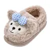 Pantuflas de algodón para padres e hijos, felpa gruesa, antideslizantes, cálidas, lindas pantuflas para el hogar para otoño e invierno, disponibles para dropshipping