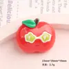 Dibujos animados DIY accesorios de resina accesorios gafas de sol de frutas pegamento de crema pasador hecho a mano funda de teléfono móvil hebilla de zapato accesorios lote
